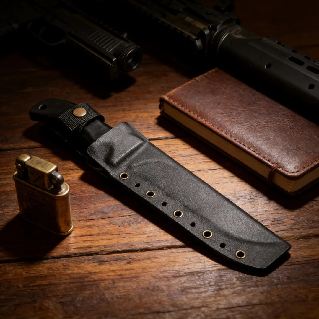 MadDog - Classic outdoor camping knife, made of A8 steel, for clearing obstacles in the jungle and for fishing outdoors.