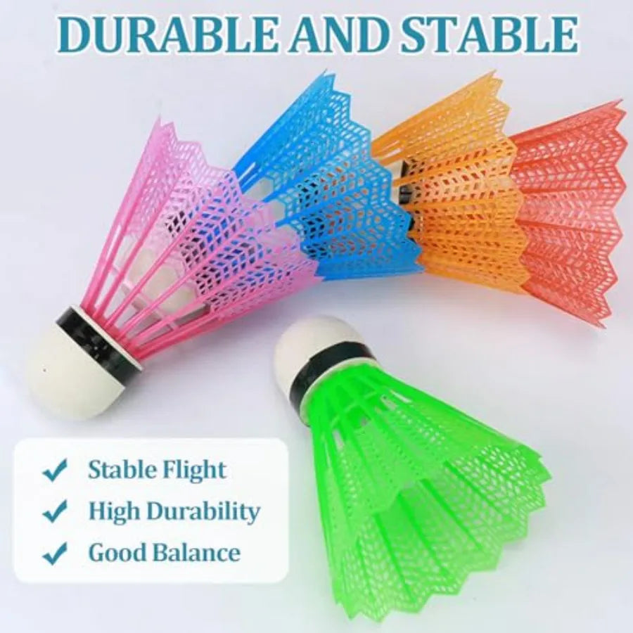 12 Pcs Badminton Shuttlecocks Badminton Birdie, Indoor Outdoor Sport Ball Training Exercise Gym Fitness Game