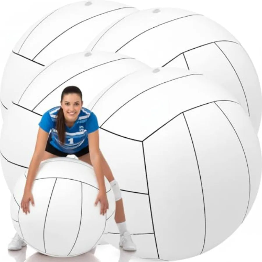 7 Inch Giant Inflatable Volleyball Large Sports Ball Beach Summer Swimming Pool Accessories for Outdoor Party Activity Themed