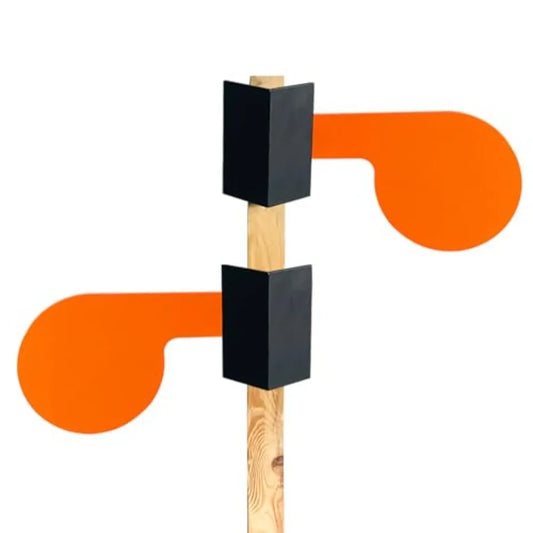 6 x 3 8 AR500 Dueling Tree Paddle Set Reactive Steel Dueling Tree Targets DIY Shooting Target Kit for Outdoor Shooting