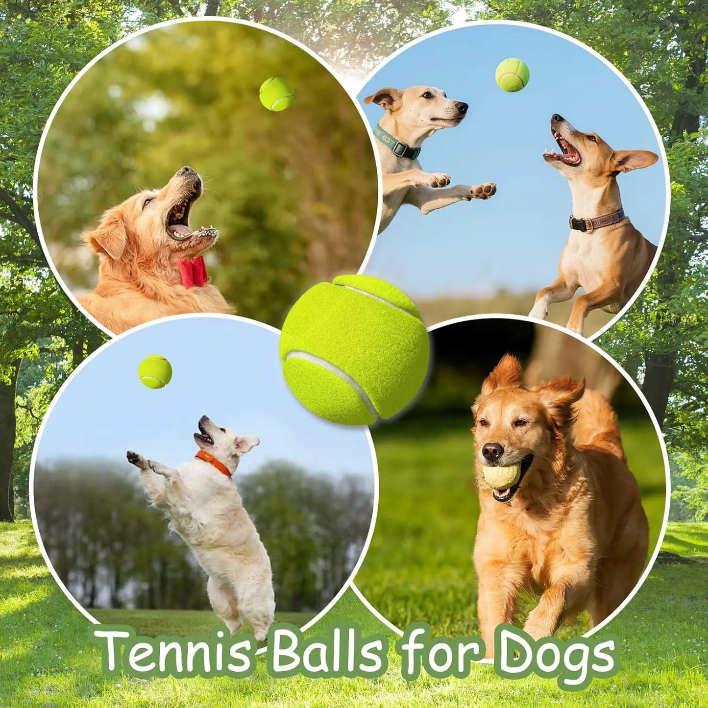 9 Pack Mini Tennis Balls for Small Dogs, Interactive Toys for Fetch Training & Exercise