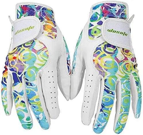 wosofe Golf Gloves for Women Ladies Soft Leather Accessories Breathable for Non Slip Gloves 1 Pair