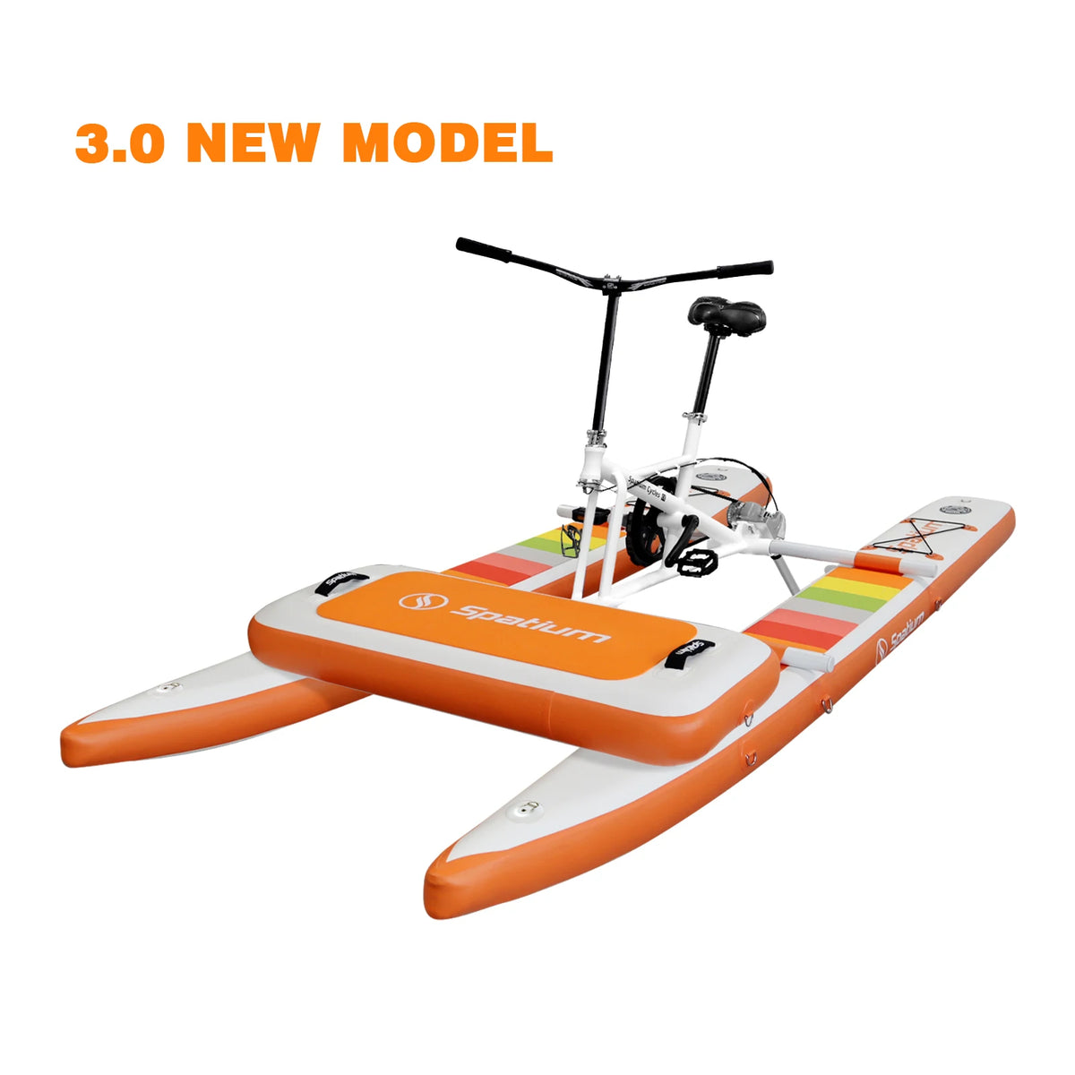 Spatium Water Bikes for Lake Inflatable Water Bike 3.0 Adult Inflatable Pontoon Water Bicycle  3-bladed Propeller Water Bike