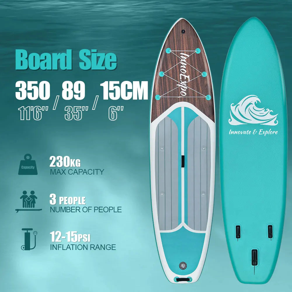 InnoExpo Inflatable Stand Up Paddle Board for All Skill Levels with Premium SUP Paddleboard Accessories,Non-Slip Comfort Deck
