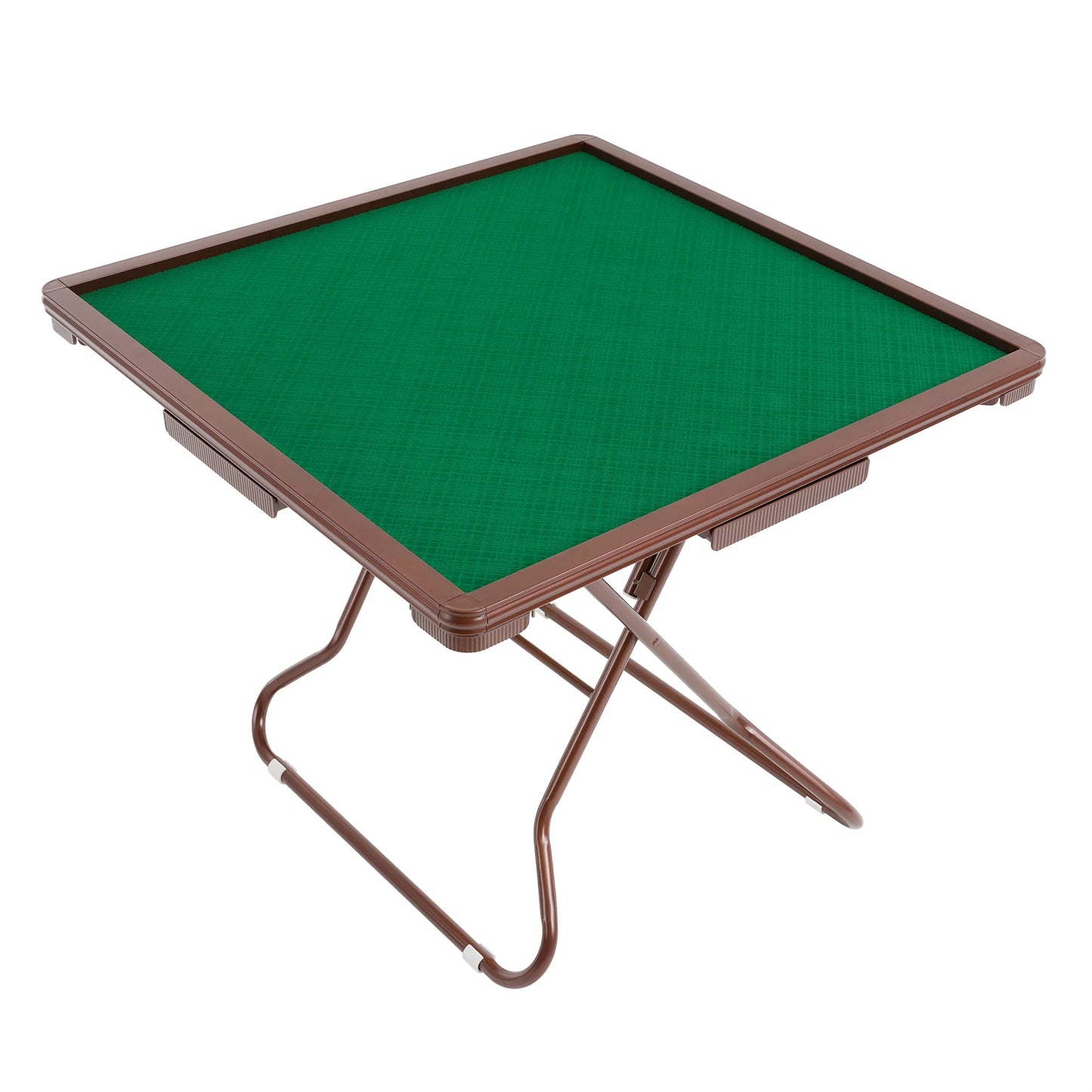 35in Foldable Mahjong Table, Mahjong Table with 4 Cup Holders & 4 Drawers for 4 People, Portable Mahjong Table Bearing 150kg