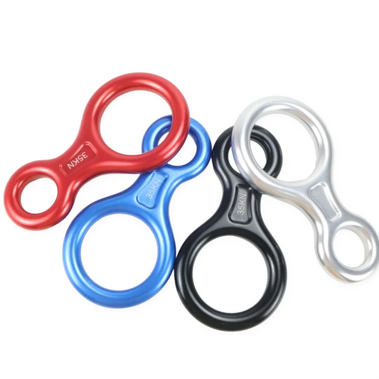 Outstanding Quality 35KN Aluminum Figure 8 Descender Rappel Device for Climbing Rescue Arborist Work 3500kg Capacity Multi-Color