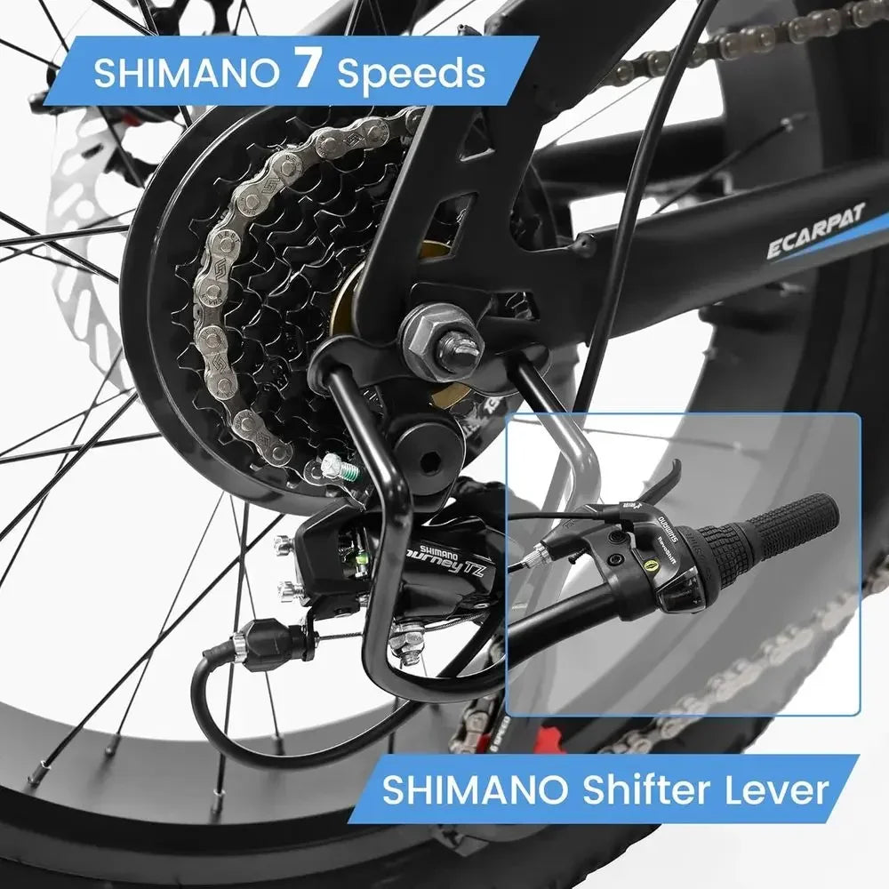 7-Speed Dual Disc Brakes Suspension Mountain Bike for Kids, Suitable for Ages 8-15, All-Terrain Adventure