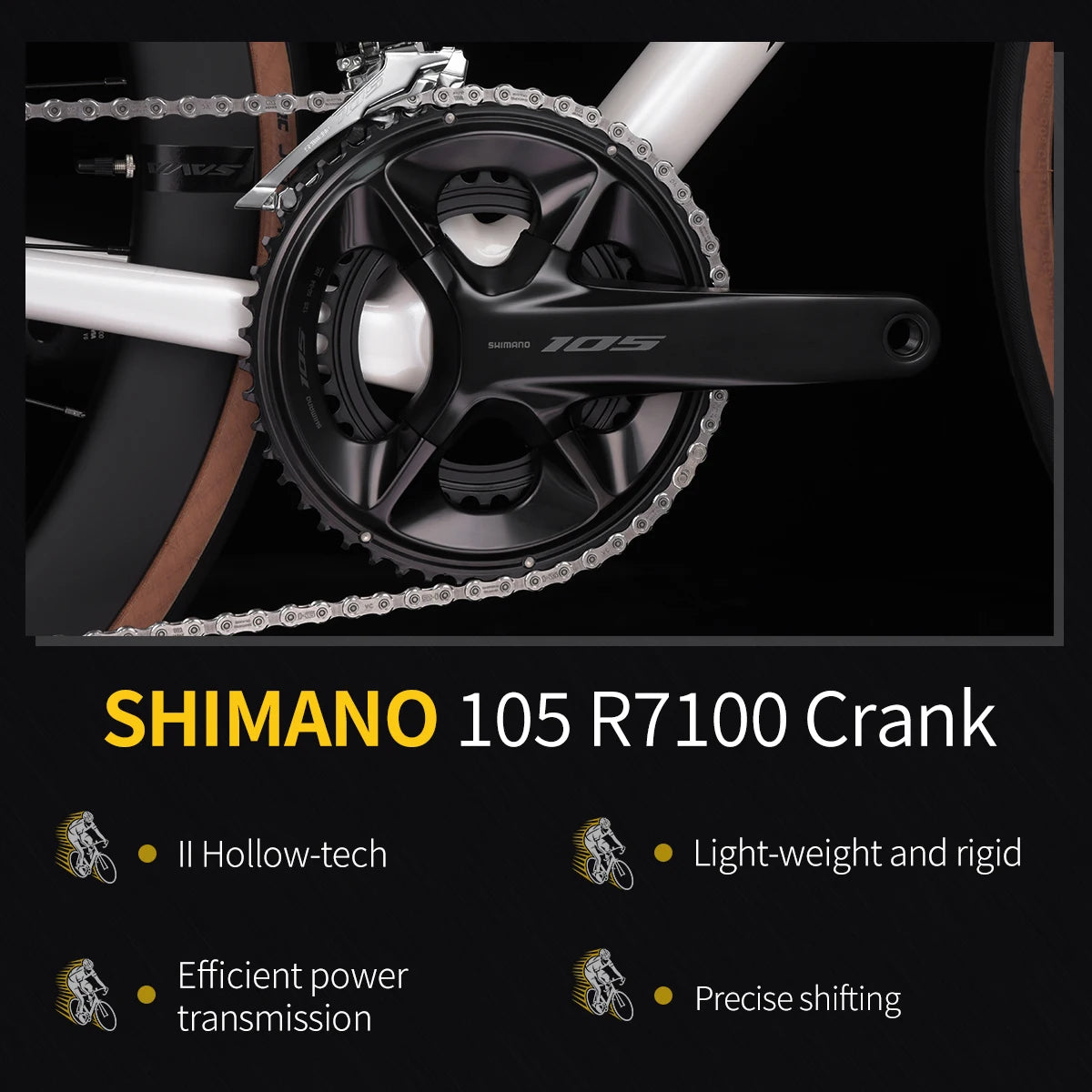 US Warehouse SAVA Carbon Fiber Road Bike F20 Carbon Fiber Racing Adult Bicycle Equipped With The Latest SHIMANO R7120 24-Speed