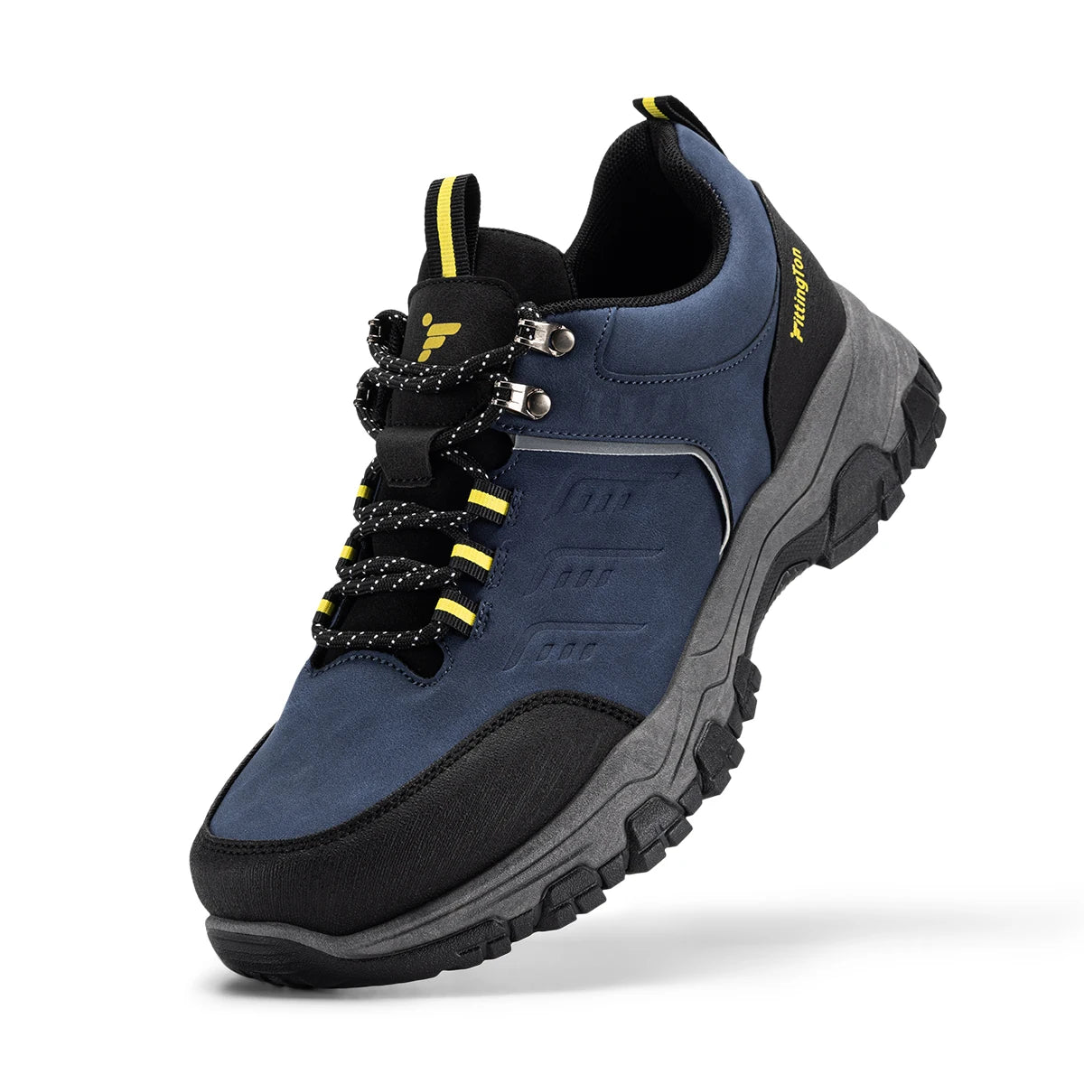 Fittington Men'S Hiking Shoes Outdoor Mountaineering Sports Shoe Cushioning Non-Slip Lightweight Strong Grip Casual Sneakers