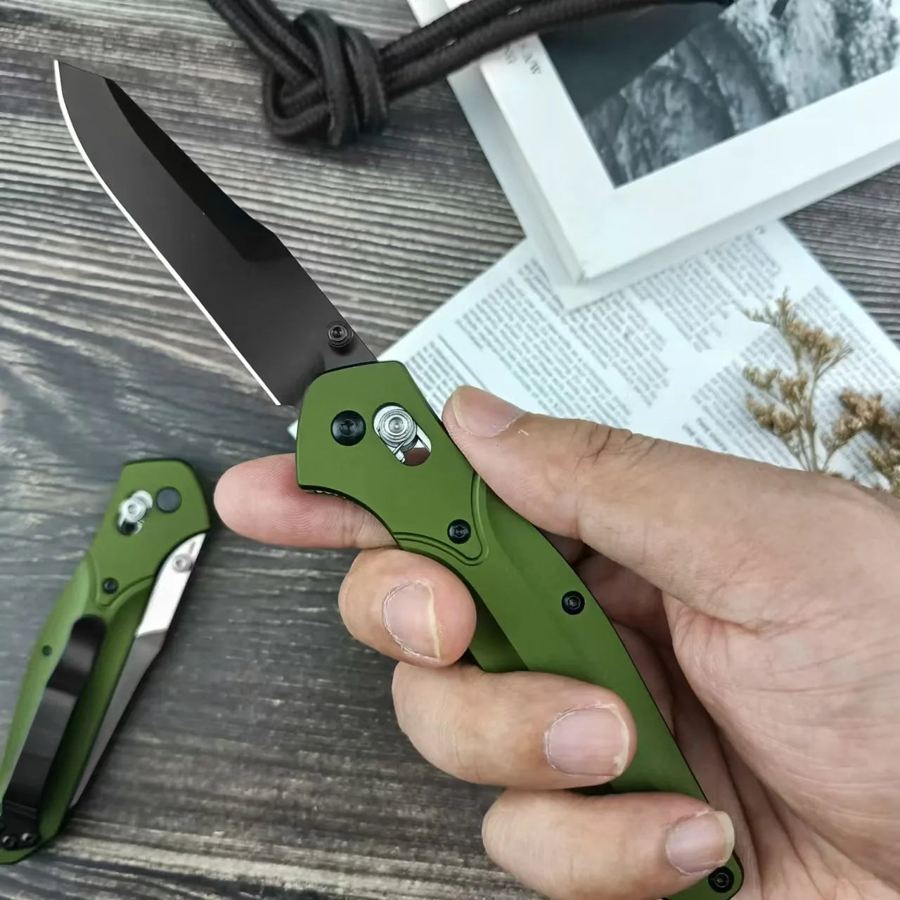 BM 940 Osborne Axis Lock Manual Pocket Folding Knife Tactical Outdoor Hunting Camping Survival Utility EDC Knife Men's Gift