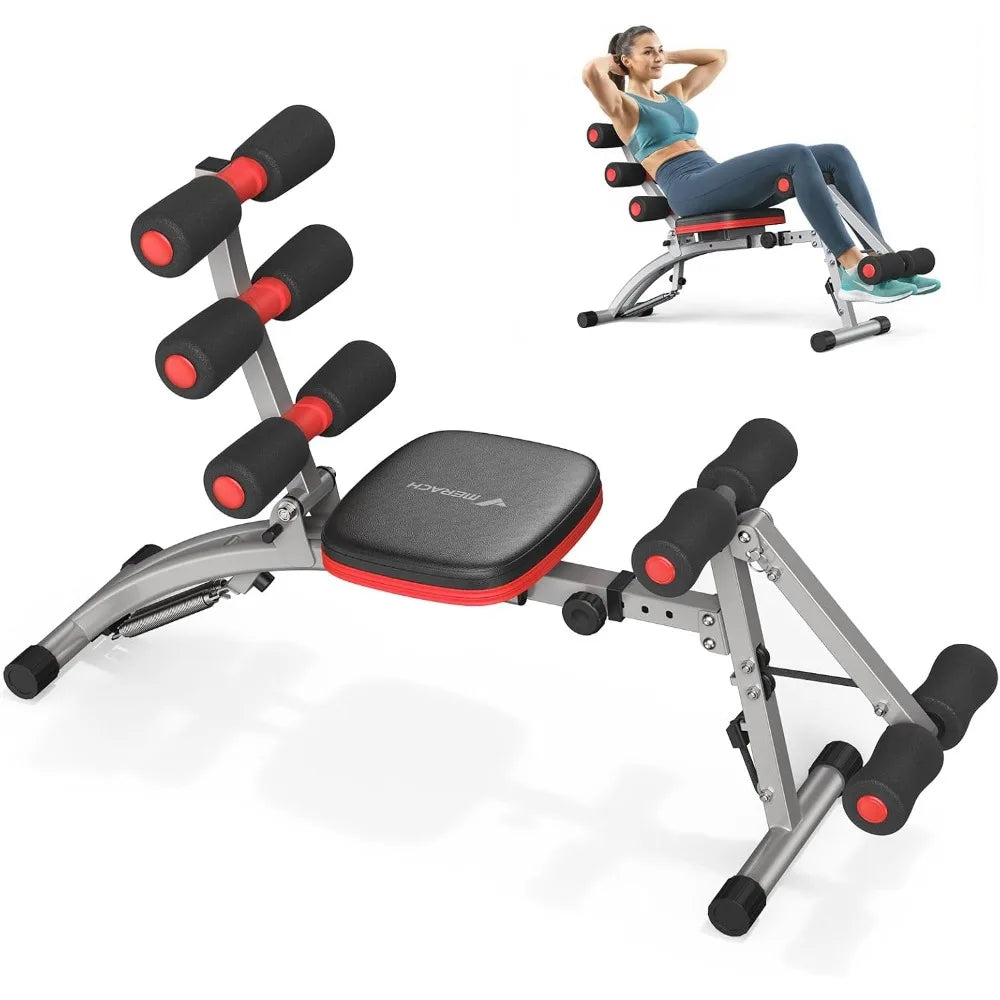 MERACH Ab Machine, Multi-Functional Adjustable Ab Trainer, Ab Workout Bench for Home Gym