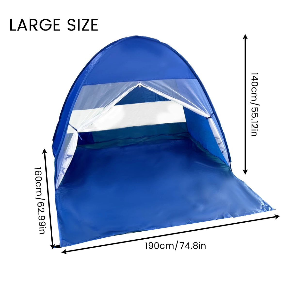 Beach Camping Tent Auto Open - UPF 50+ Sun Protection, Ultra-Light Portable Sun Shelter & Changing Room for Seaside