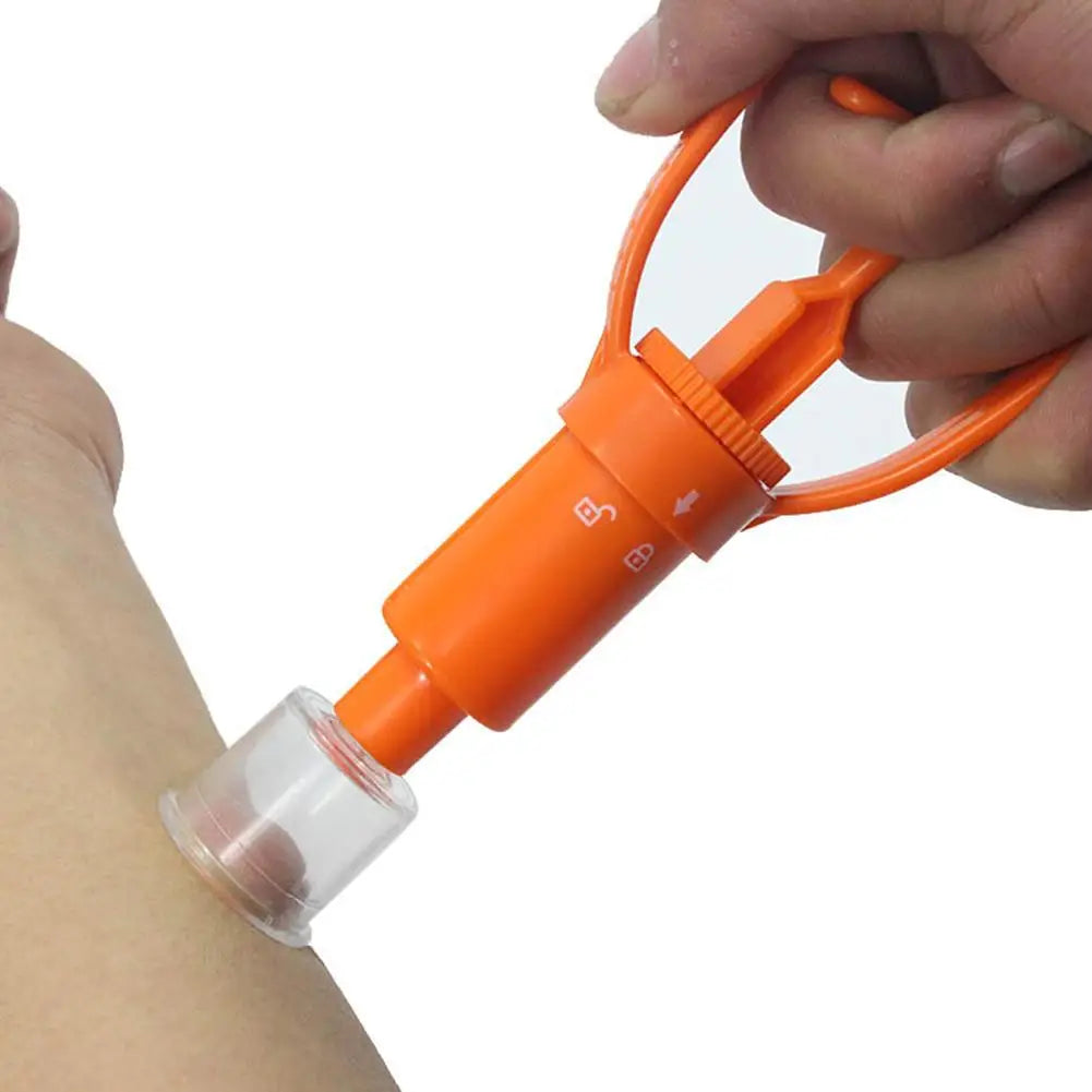 Outdoor Camping Survivor Venom Extractor Kit Safe First Aid Kit Safety Protector Snake Bees Mosquito Bite Venom Extractor