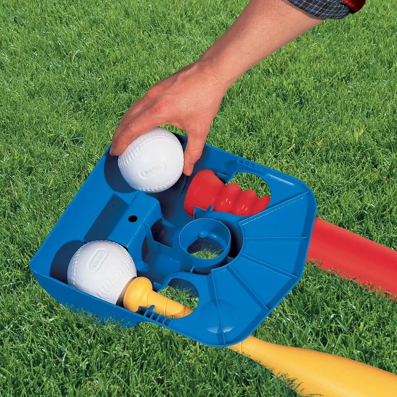 Kids T-Ball Set with Bat and 2 Balls, Ages 18 Months to 4 Years