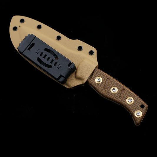 BM 375 Shane Sibert Adamas Fixed Blade Knife Micarta Handle Sheath Outdoor Camping Hunting Pocket EDC Tool Knife