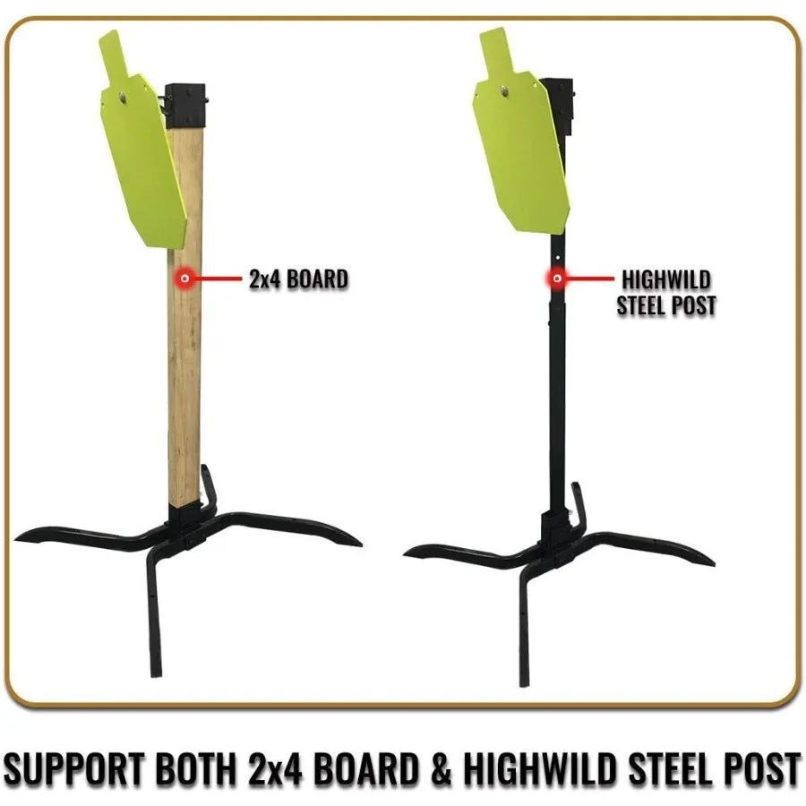 AR500 Steel Target Stand System with 2x4 Mount Kit for Outdoor Range Use Durable Adjustable and Easy to Set Up for Precision Sh