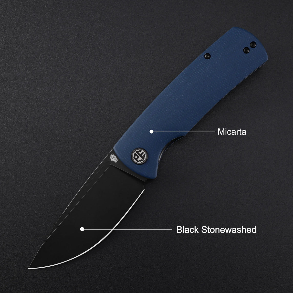 Petrified Fish Beluga PFP01 Quality Folding Knife Jackknife K110 Knife for Hunting Outdoor Camping Fish Pocketknife EDC Tool