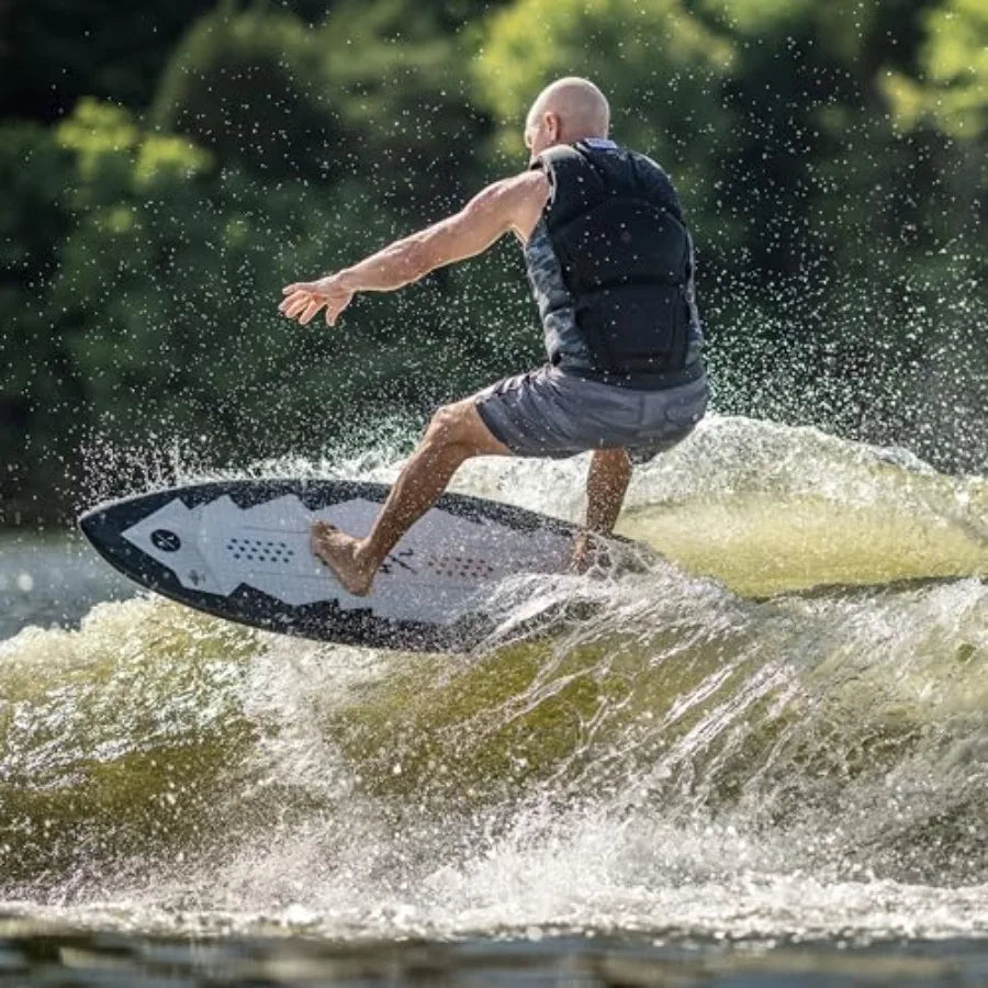 Broadcast Wakesurfer Wake Surf Board Endorsed by Shaun Murray for All Skill Levels from Beginners to Intermediate Riders - Dura