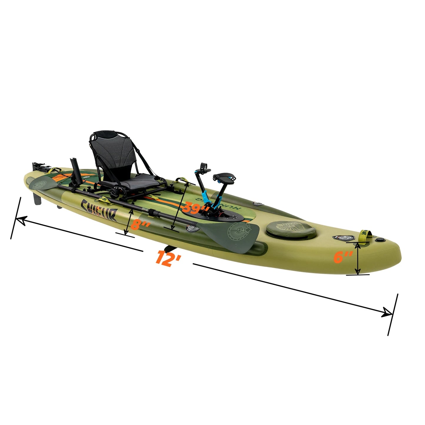 Nawakar Inflatable Paddle Board Kayak Portable Touring Kayak with Padded Seat Inflatable Adventure Boat for Fishing,Thrilling