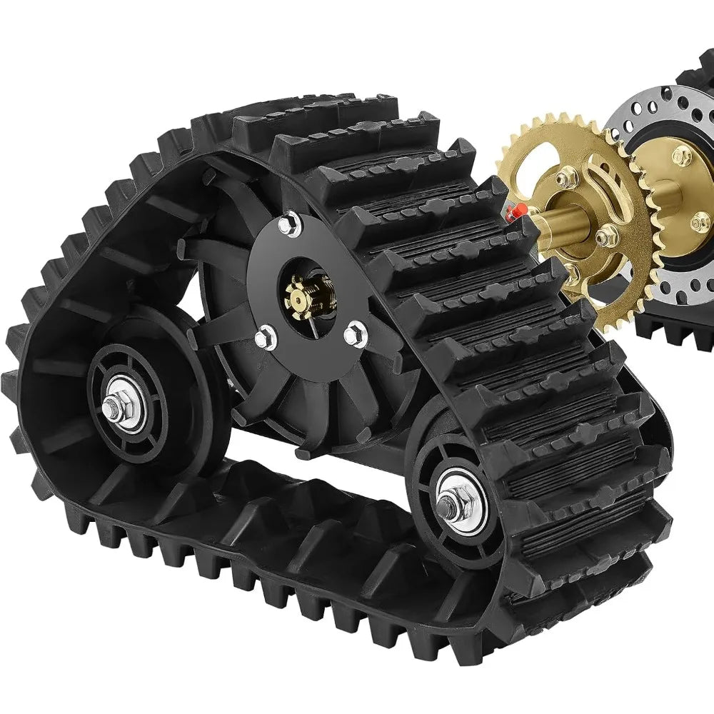 Go Cart Axle Kit, 600mm/23.6" Rear Axle Track Assembly, Quad Snow Sand Snowmobile ATV Tracks, Go-Kart Motorcycle Frame Kits