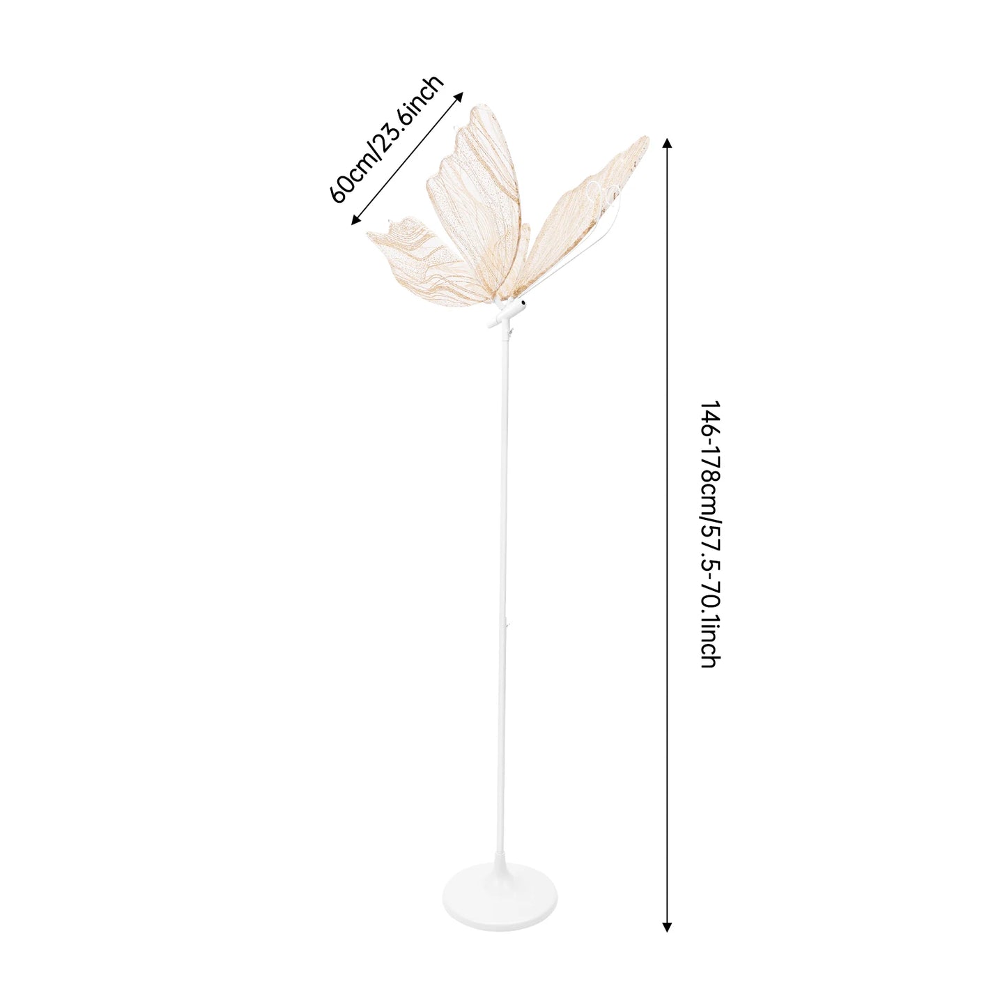 Butterfly Floor Lamp, 2Pcs Wedding Aisle Decoration Light, 110V, Romantic Butterfly Shape for Party & Event Decor