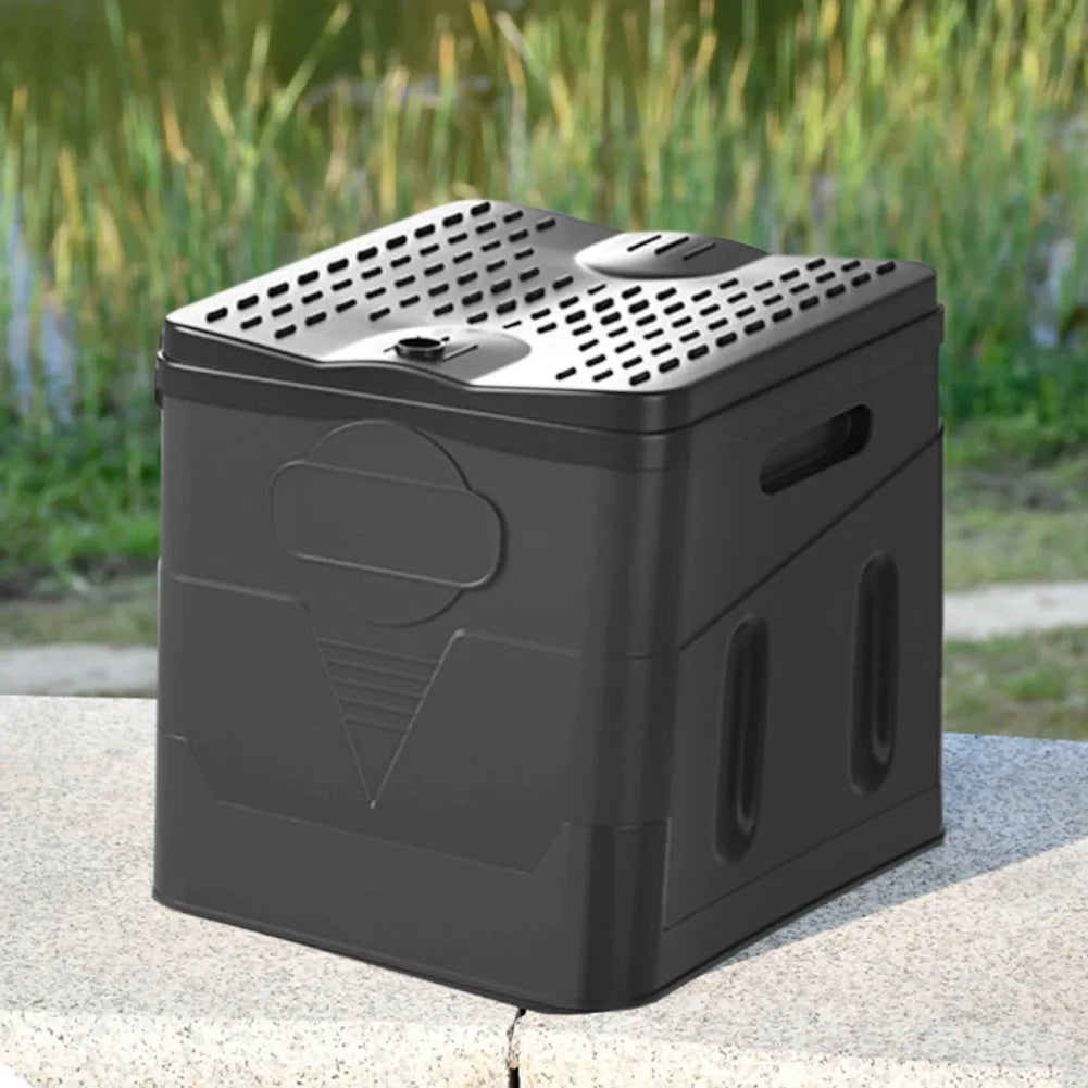 Movable Toilet Portable Car Toilet Bucket Strong Bearing Capacity Reusable Trash Can for Tour Emergency Self-driving Travel