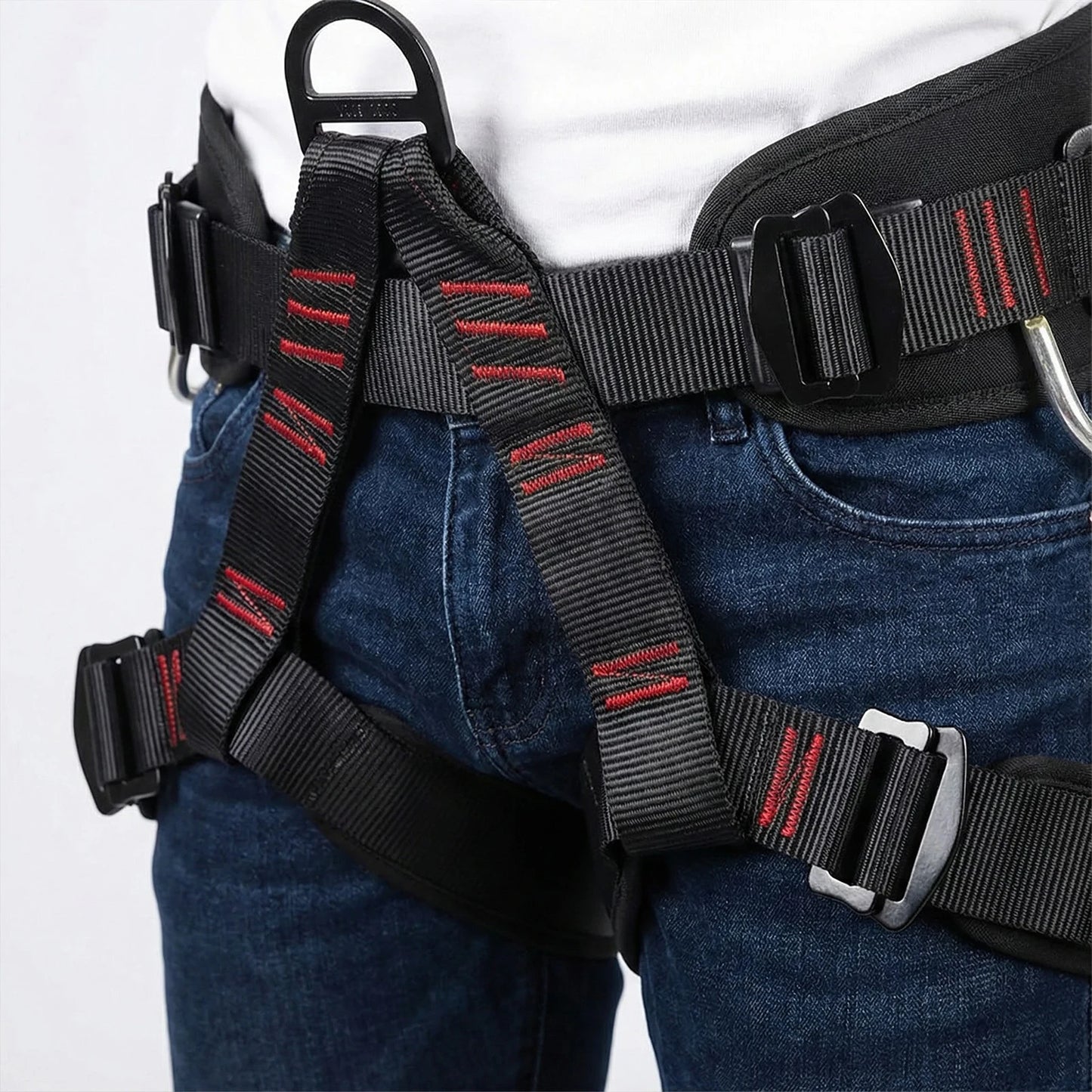 Adjustable Half Body Harnesses for Women and Men Protect Waist Safety Harness for Roofing Fire Rescuing Rock Climbing Tree Climb