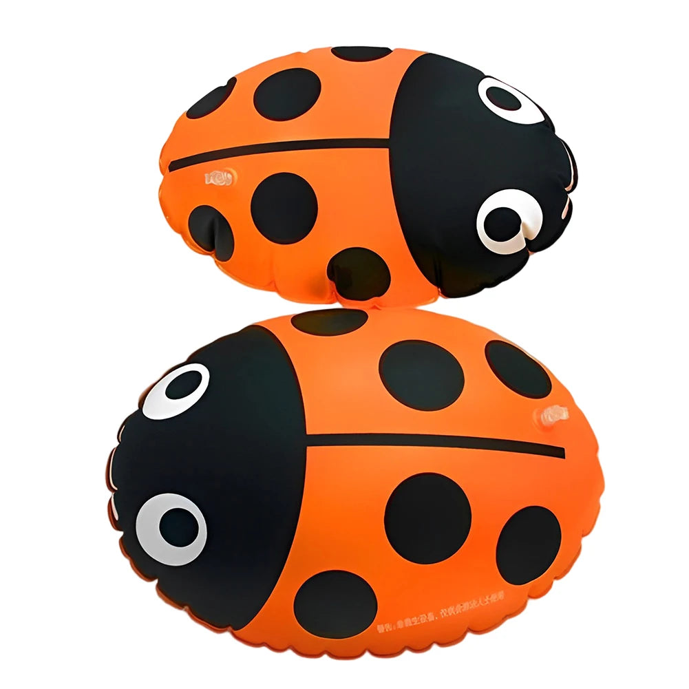 PVC Flotation Drift Bag Inflatable Ladybug Swim Air Bag Floating Multifunctional with Waist Belt Adjustable for Water Sports