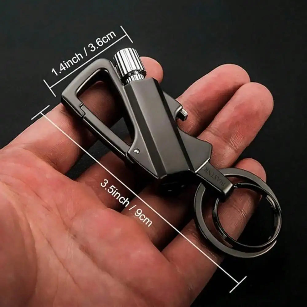 Reusable Lighter 1 Pack With Keychain Bottle Opener, Waterproof Permanent Flint Fire Starter, Portable Outdoor Survival Ignition Tool, Refillable Fuel Design For Reliable Use, Sturdy Durable Build For Camping Hiking Backpacki