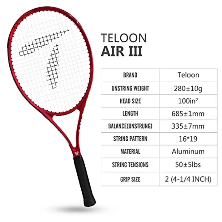 Tennis Rackets for Adults 2 pcs Recreational -27 inch Tennis Racquet for Men and Women College Students Beginner Tennis Racket.