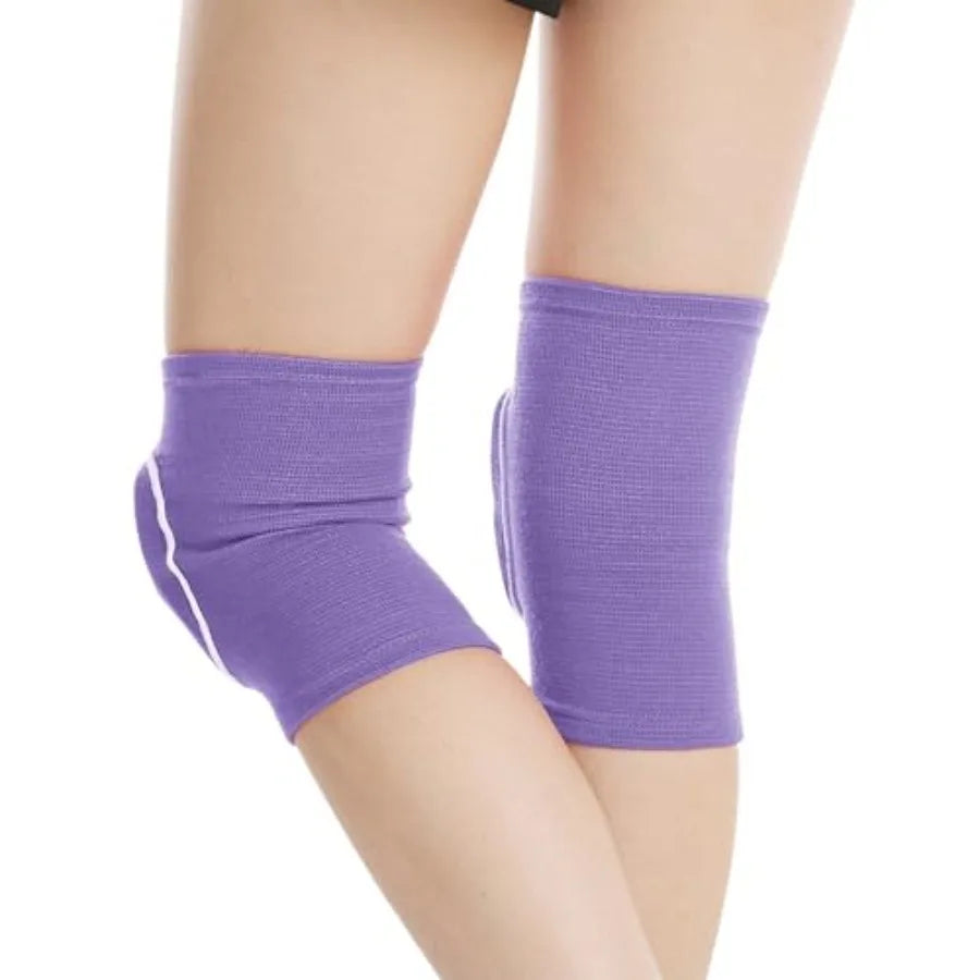 Knee Pad, Anti-Slip Padded Sponge Knee Brace Breathable Flexible Elastic Knee Support for Football Volleyball Dance Skating Bas
