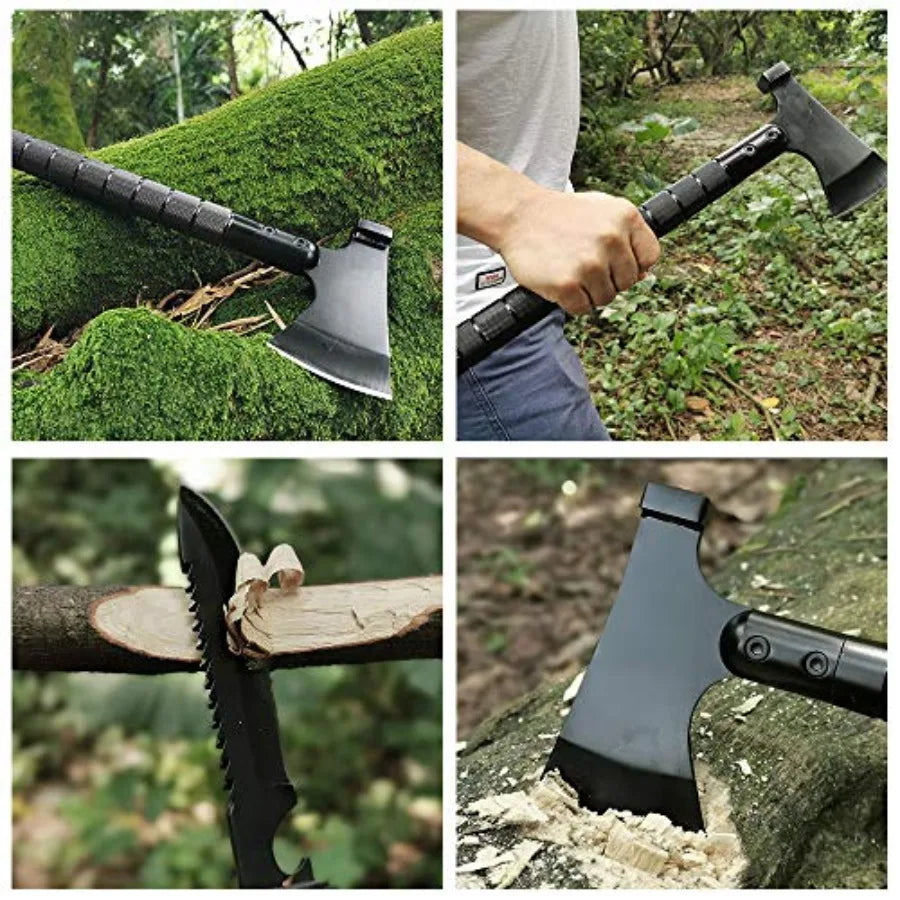 Camping Axe, Folding Survival Hatchet Axe Tactical Camp Axe for Outdoor Adventure