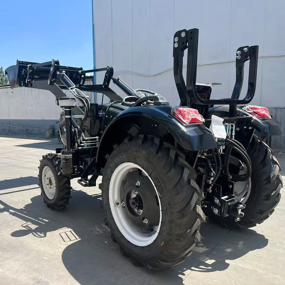 Factory Direct 50HP 504 4WD Farm Tractor Euro5 CE EPA Certified With Front Loader Enclosed Cabin Multifunctional Farming Machine