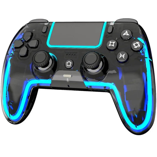 Wireless Controller for PS5, Pro/Slim, Steam Deck, PC with Hall Effect Stick, Dual Vibration, Macro/Turbo, 3.5mm Jack, 6-Axis, M