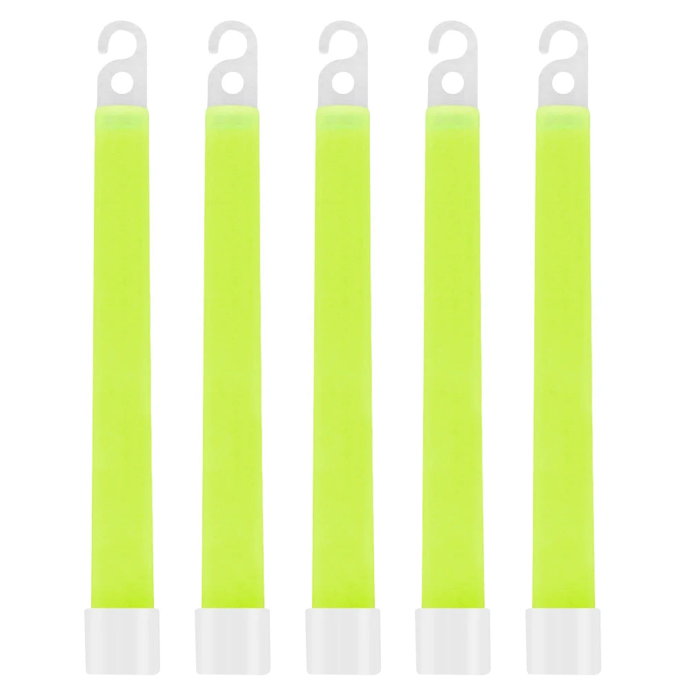 5pcs 6 Inch Outdoor Emergency Glow Sticks Waterproof  Hiking Camping Equipment Concert Party Light Stick