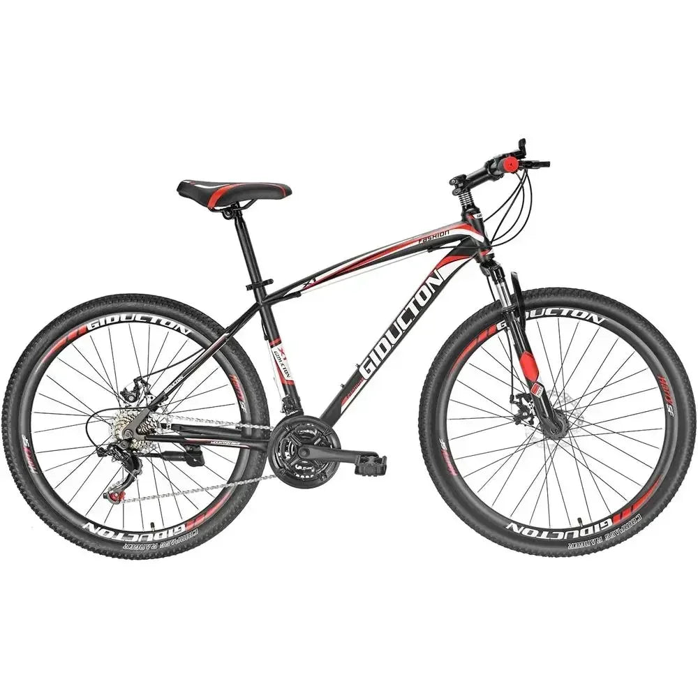 21-Speed 27.5 Inch Mountain Bike with Dual Disc Brakes and Front Suspension