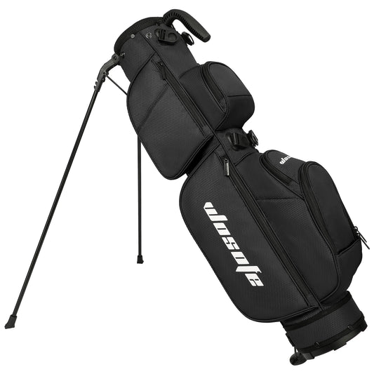 Lightweight Golf Stand Bag - 3-Way Dividers, Fits 5-9 Clubs - Small Sunday Bag for Men & Women, Par 3, Driving Range & Executive