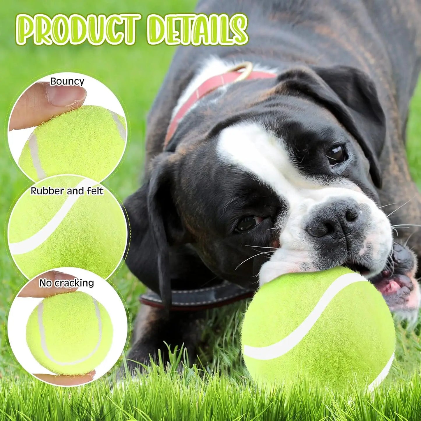 20 Pack Mini Tennis Balls for Small Dogs, Yellow Fetching Toys for Pet Training and Exercise