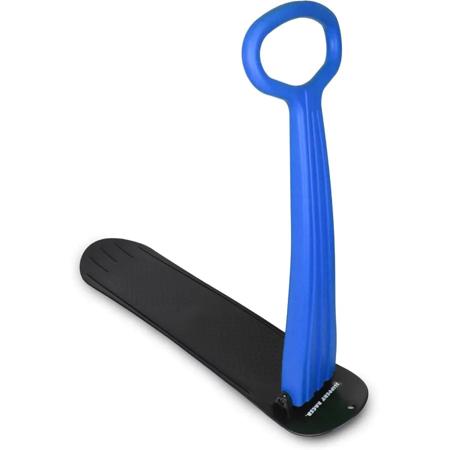 Lightweight Compact Foldable Winter Ski Scooter Snow Sled for Ages 4+ Outdoor Downhill Cold Resistant with Slippery Racer Desig