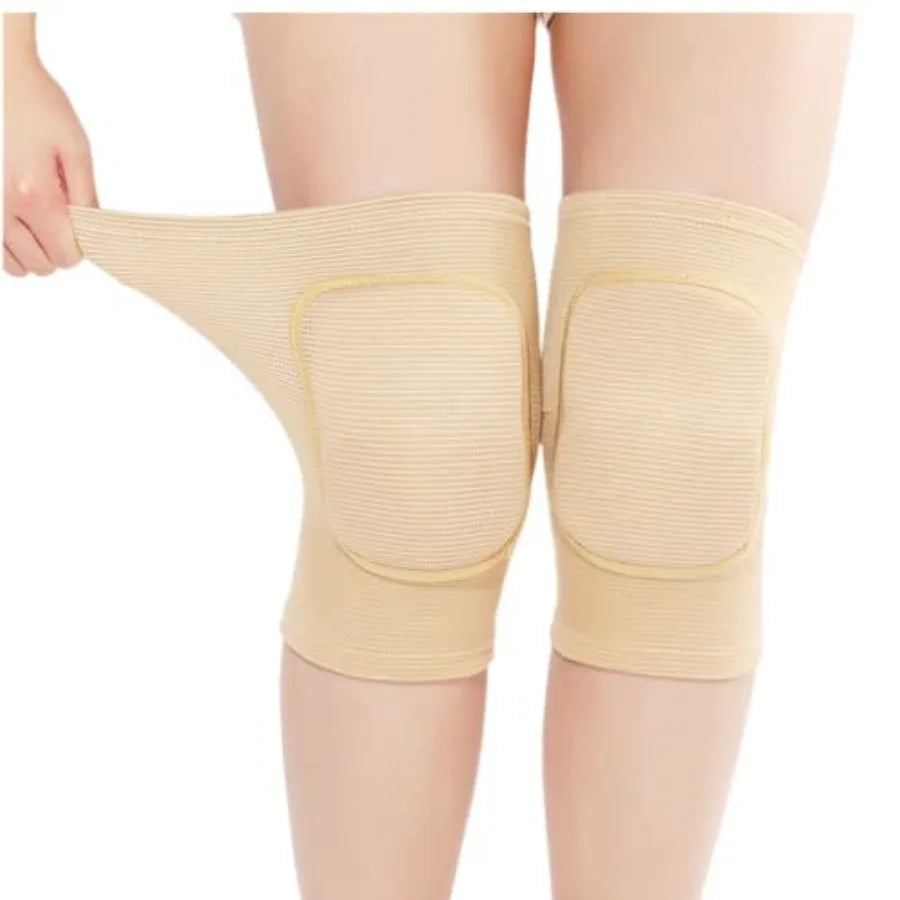 Knee Pad, Anti-Slip Padded Sponge Knee Brace Breathable Flexible Elastic Knee Support for Football Volleyball Dance Skating Bas