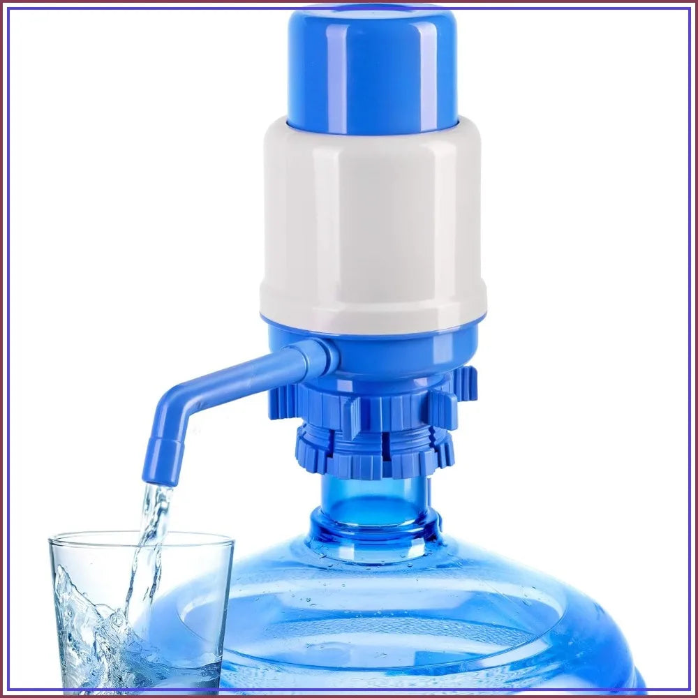 Manual Water Pump for 5 Gallon Jug – Non-Electric Dispenser, Universal Hand Pump with 3 Tubes, 53mm Adapter, BPA-Free