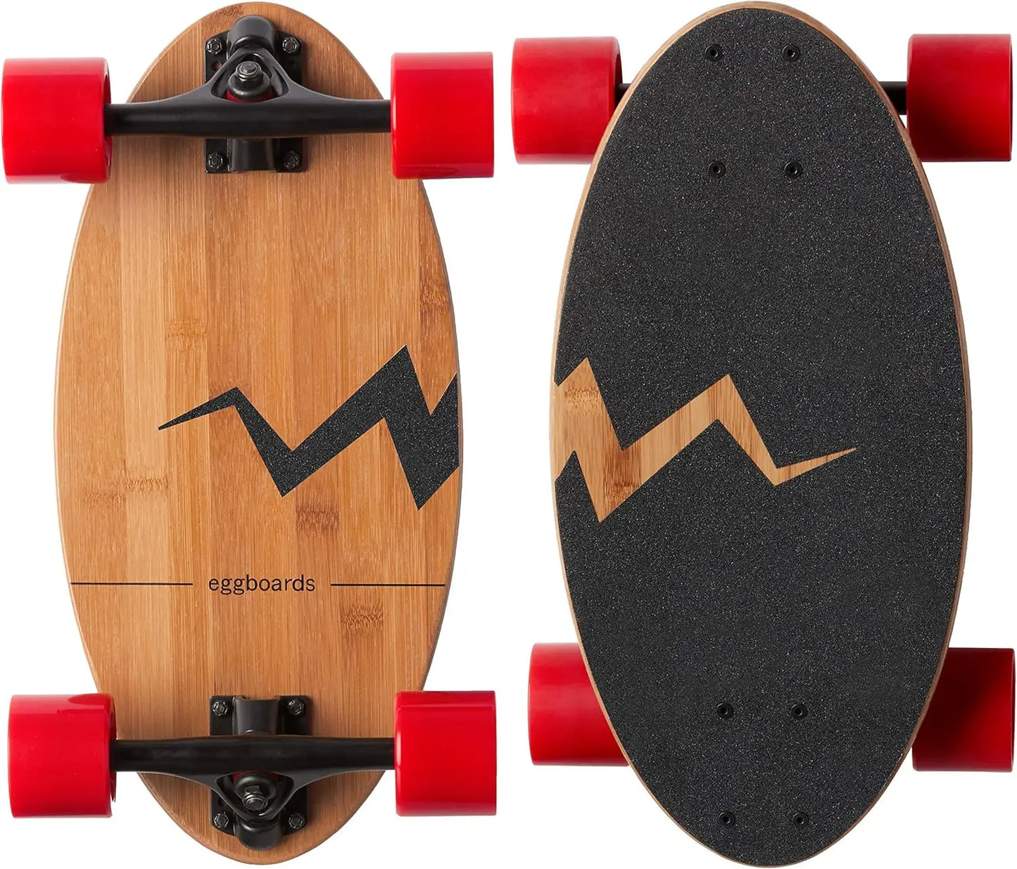 Portable Bamboo Mini Longboard for Adults - Smooth Ride, Easy Carry, Perfect for Beginners & Experienced Riders
