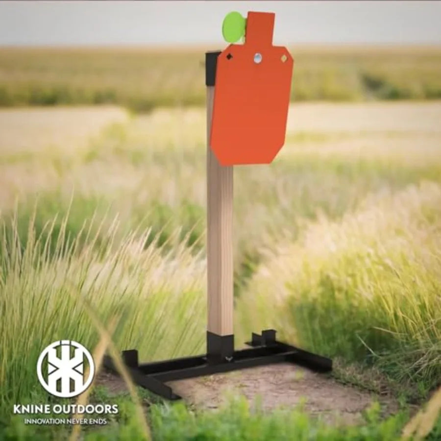 12x20 inch AR500 Steel Reactive Shooting Target with 3 8 inch Thickness and 2x4 Target Stand Kit for Outdoor Range Training Hig
