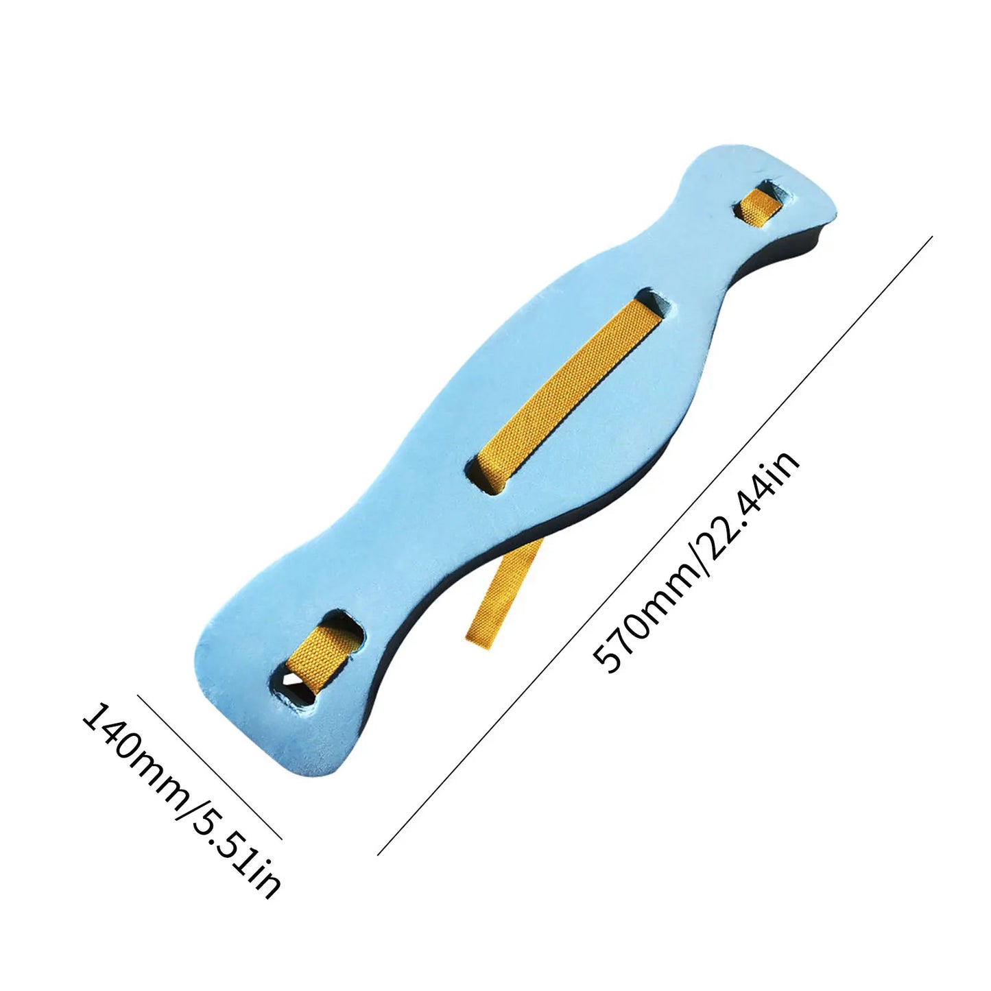 Fish-shaped Swimming Floating Board with Adjustable Nylon Straps Waist Thicken Harden Swimming Board Water Buoyancy Belt