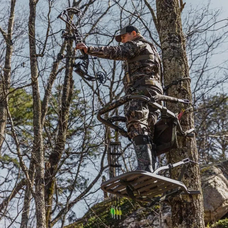 Summit Treestands Titan SD Portable Climbing Treestand Durable Stable Hunting Tree Stand Outdoor Hunting Accessory