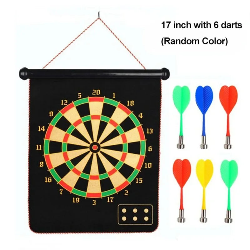 12/15/17 Inches Magnetic Dart Suit Double Sided Flocking Dartboards Plate Of Safety Leisure Board Game Indoor Toys For Children