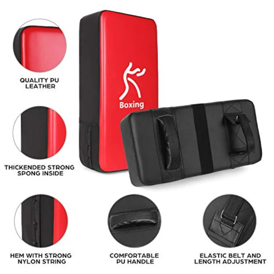 3-in-1 Youth Boxing Set - Punching Mitts, Kick Pads, Gloves for Boxing, Kickboxing, Karate, Muay Thai, MMA Training