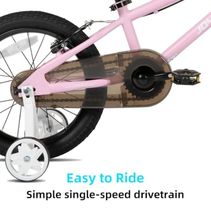 14 16 18 20 Inch Bike with Training Wheels BMX Style Bicycle for Toddlers Boys Girls Ages 3-12 Dual V-Brake Adjustable Seat Mul