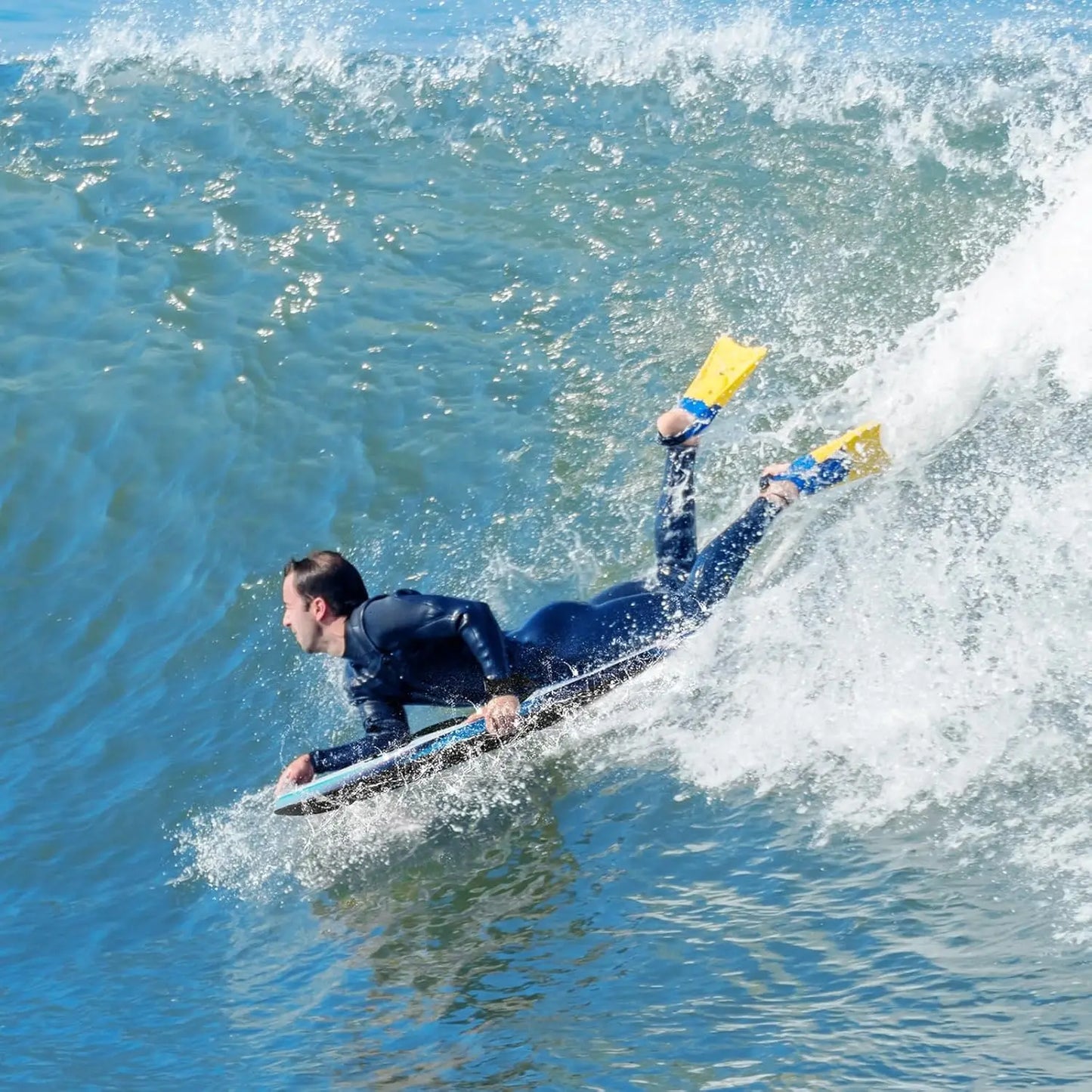 41''/37''/33'' Lightweight Body Board for Beach, Surf Board with EPS Core, XPE Deck, HDPE Slick