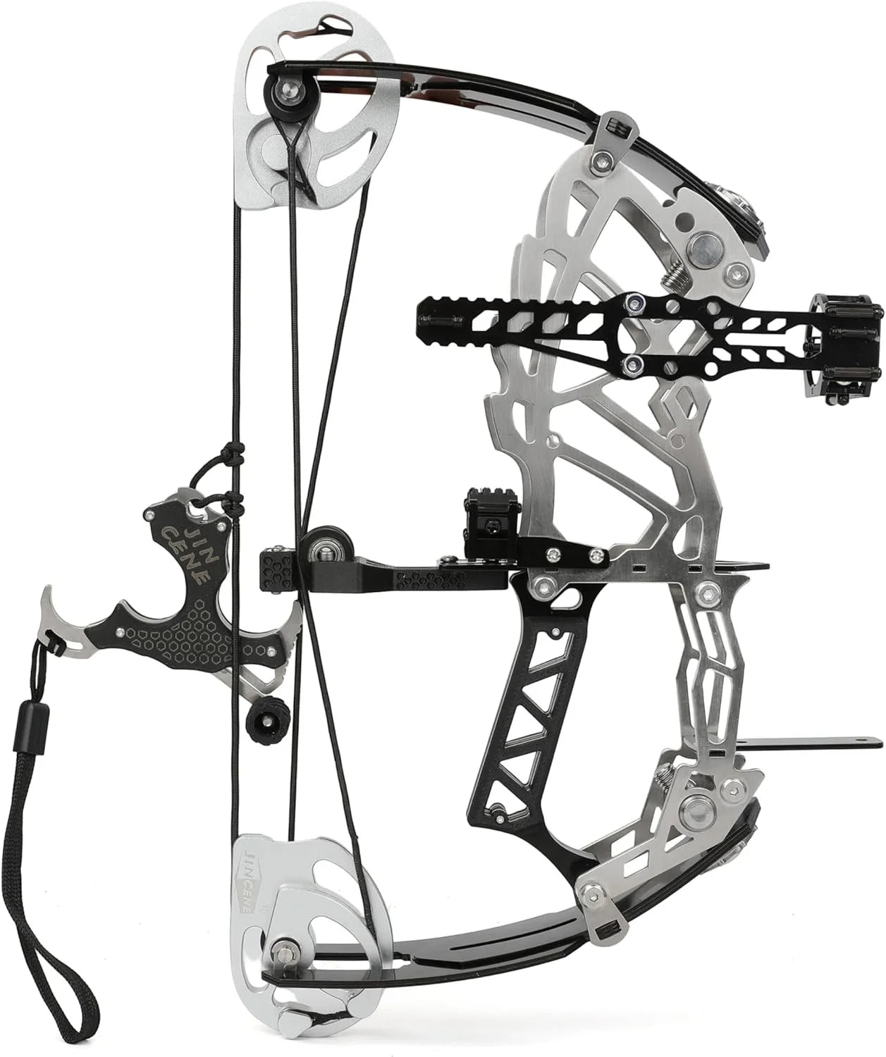 Archery Compound Bow 15-32lbs Adjustable for Beginners Right Hand Carbon Fiber Grip Arrows Youth Target Practice Archery Set